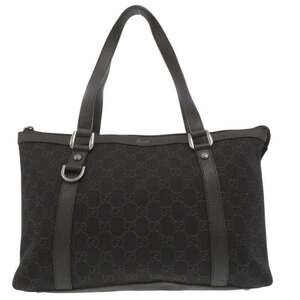 GUCCI Brown Leather Tote Bag
